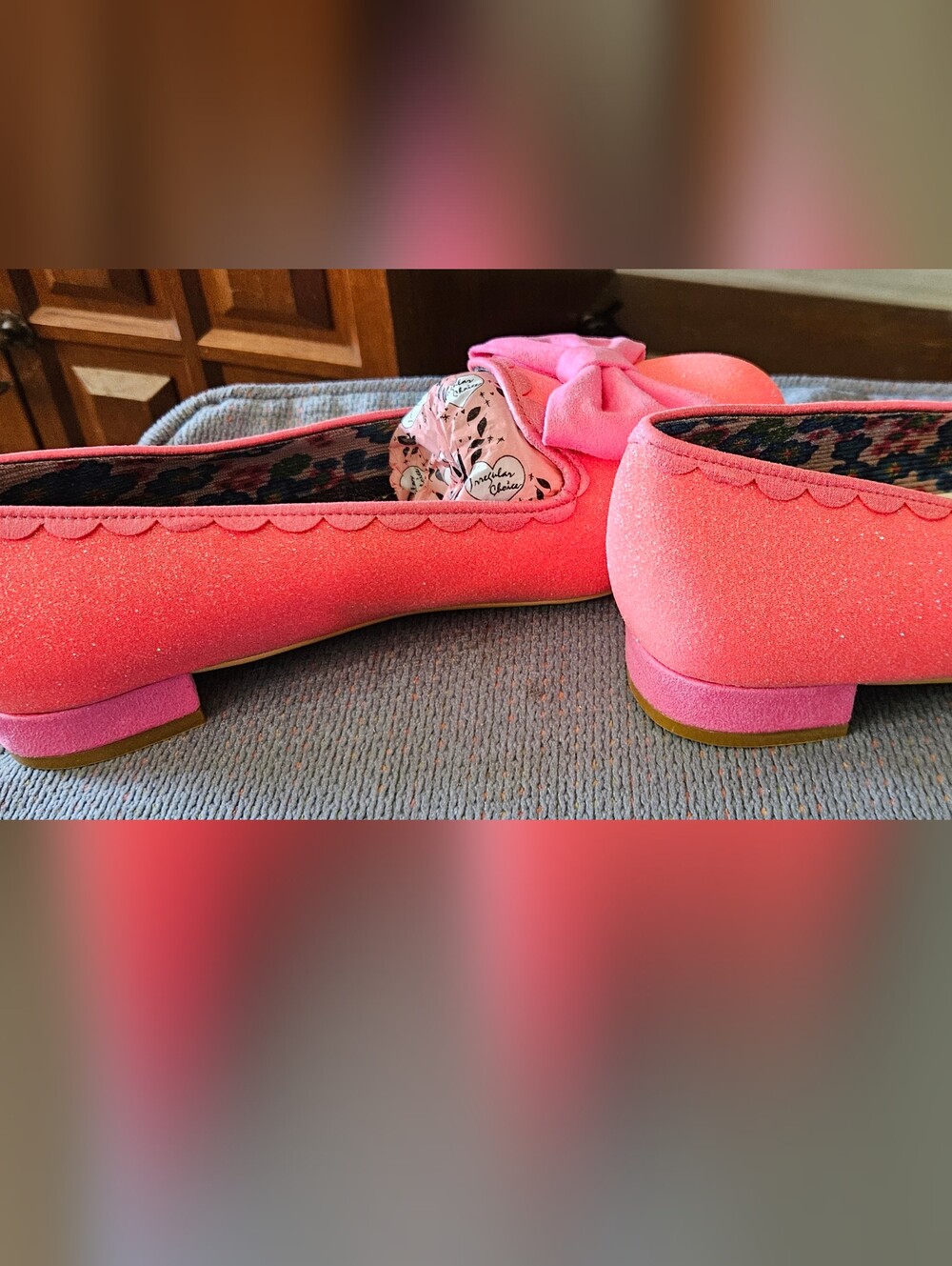 Irregular Choice Majorette Pink EU 40 Wide, Sparkle, Neon, Disney, Retro Bow NWT - Picture 11 of 11